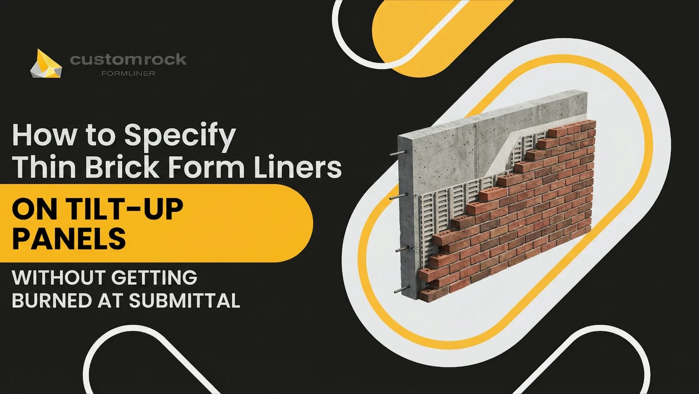 How to Specify Thin Brick Form Liners on Tilt-Up Panels Without Getting Burned at Submittal
